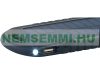 Solar power bank 4000 mA battery phone charger, shock and drop resistant, with built-in battery + solar panel 2 USB 5V