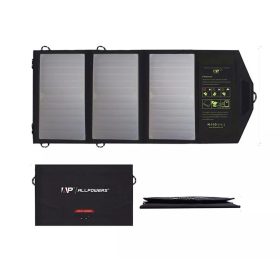   Napelemes hordozható töltő telefontöltő 21W ütésálló cseppálló állló összehajtható dual USB csatlakozó