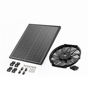   Napelemes tetőventilátor 340x70 mm szellőzőventilátor termosztáttal