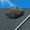 35W Napelemes tetőventilátor termosztáttal energiatakarékos szellőzés tetőterekhez