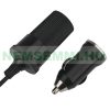 12V 10W Solar Charger Cigarette Lighter Plug and Clip Cable with 5V USB Output Mobile and Car Charging for Caravan Boat