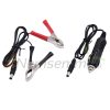 12V 10W Solar Charger Cigarette Lighter Plug and Clip Cable with 5V USB Output Mobile and Car Charging for Caravan Boat