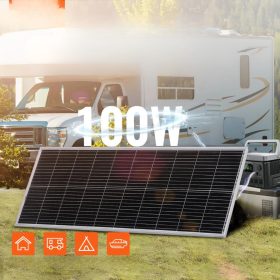   100W monokristályos napelem készlet 12V töltésvezérlővel lakóautóhoz és szigetüzemű rendszerekhez