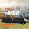 200 W-os napelem, 2 db-os csomag 12 V-os monokristályos napelem modullal és töltésvezérlővel, 16,66 A-es napelemes rendszer