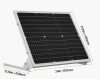 12V 50 W monokristályos napelemkészlet MPPT akkumulátortöltővel, IP65 kültéri rendszer autóhoz és lakóautóhoz