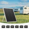 12V 25W monokristályos napelem készlet MPPT töltésvezérlővel és állítható tartóval autóhoz és lakóautóhoz