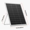 12V 25W monokristályos napelem készlet MPPT töltésvezérlővel és állítható tartóval autóhoz és lakóautóhoz