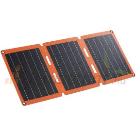   Összehajtható napelemes telefon töltő táska 12V 21W USB-C és USB-A porttal IP65 ETFE fólia