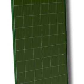 SZÍNES napelem 250W polykristályos zöld szín 37V  1645 x 990 x 35 mm zöld kerettel