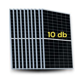   Napelem 38V 410W X-HALF CUT monokristályos 10 darabos szett 1724 x 1134 x 30 mm Multi Busbar technológia Az ár darabár!