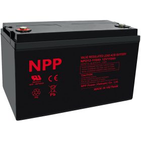   Ólom akkumulátor napelemes rendszerekhez 110 Ah / 12 V-os M8 csatlakozással