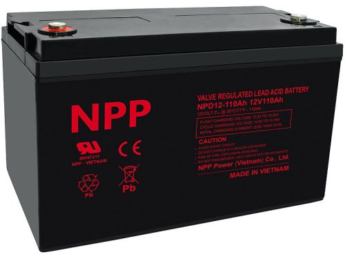 Lead battery for solar systems 110 Ah / 12 V with M8 connection