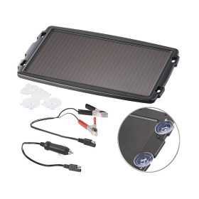   Napelemes töltő autó akkumulátorokhoz krokodilcsipesszel, 12 V, 2,4 W