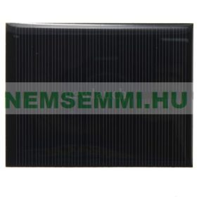   5V 1,2W 110x70mm kisméretű polikristályos napelem. Vízálló bevonattal, külön tokozást nem igényel!