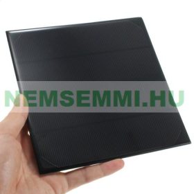   6V 4,5W 165x165mm kisméretű monokristályos napelem. Vízálló bevonattal, külön tokozást nem igényel!