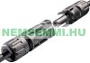 Kemping napelem készlet 12V 100W, töltésszabályzó 10A, csatlakozó lakókocsi, lakóautó számára is