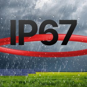   30,48 m-es napelemes kábel, napelem hosszabbító kábel, 10 AWG kábel, IP67 vízálló PV kábel otthoni napelemekhez, -40 és 105 ℃ között, hajókon és lakókocsikban, piros