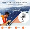 napelemes rögzítőkészlet, napelemes rögzítőkészlet 10 db 100 mm-es sínnel, 4 db végrögzítővel és 6 db könnyűszerkezetes szorítóval, napelemes rögzítőkonzolok fémtetőkhöz, betontetőkhöz, fatetőkhöz, cseréptetőkhöz