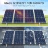 Állítható napelem rögzítő konzol készlet 30-60 fok döntéssel 4-8 panelhez nagy teherbírású acél tartó 2 darabos rendszerben