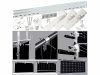 Bracket for mounting a solar panel on a railing, 90° tilt angle up to 175 cm long