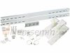 Bracket for mounting a solar panel on a railing, 90° tilt angle up to 175 cm long