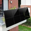 Rail-mounted solar panel support bracket up to 77 cm 20° - 60° tilt angle