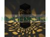 Solar LED lantern set 12-piece lighting with twilight sensor, warm white light