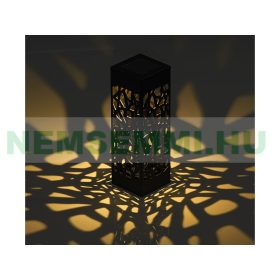   Napelemes LED lámpás készlet 12 darabos világítás szürkületérzékelővel, meleg fehér fényű