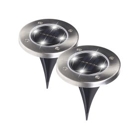   Napelemes földbe szúrható szegély lámpa 2 darab szolár világítás