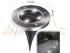 Solar edging lamp that can be inserted into the ground, 8 pieces of solar lighting
