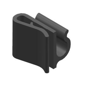   Napelem vezeték rögzítő műanyag klipsz keretre pattintható C alakú kábelszorítóval