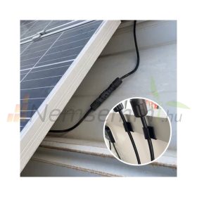   Napelem vezeték rögzítő műanyag klipsz keretre pattintható C alakú kábelszorítóval