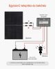 monokristályos napelemek 400 W, 2 db-os csomag, PV modul MC4 kimeneti teljesítménnyel és alumínium vázzal, IP65 vízálló napelem, hálózaton kívüli erkélyerőmű autóhoz, hajóhoz, lakókocsihoz, lapostetőhöz