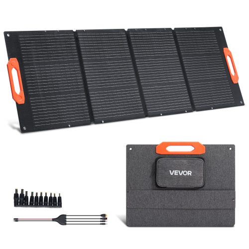 monokristályos napelemek 150 W-os összecsukható, hordozható ETFE mono napelem töltő MC4 kimenettel, C típusú, QC3.0 USB és DC portokkal, IP67 vízállósággal erőművekhez, kempingezéshez és túrázáshoz