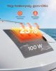 monokristályos napelem, 100 W-os félig flexibilis napelem, hálózaton kívüli töltő MC4 kimenettel, IP67 vízálló, erkélyes erőmű hajókhoz, lakókocsikhoz, autókhoz, kabinokhoz és ívelt felületekhez