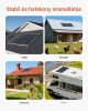 Kétoldalas monokristályos napelem szett 2x100W bifaciális N-típusú MC4 csatlakozóval IP67 alumínium keretes napelem off-grid rendszerekhez