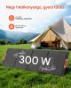 Monokristályos napelem 300W összecsukható ETFE hordozható napelem töltő MC4 csatlakozóval és 10 az 1-ben adapterrel IP67 kivitelben