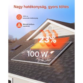   400W monokristályos napelem szett 4x100W MC4 csatlakozóval IP65 alumínium keretes napelem otthoni és off-grid rendszerekhez