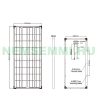 12V 100W Solar monocrystalline 1030x520x35 mm monocrystalline solar module