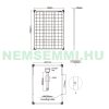 12V 50W Solar monocrystalline 520x550x25 mm solar module 