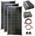 Teljes szett 12V 3x140W napelem monokristályos 1500W átalakító töltésvezérlő fotovoltaikus szigetrendszer