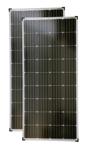 18V 160W Napelem monokristályos 2 darabos szett 1480x680x35 mm monokristályos napelemmodul szolárpanel