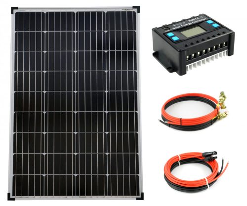 Complete set 12V 100W solar cell monocrystalline solar panel 20A charge controller 12V/24V 