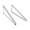Állítható alumínium napelem tartókeret szett 2 db 118 cm széles150 kg teherbírás, dönthető szögbeállítással