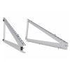 Állítható alumínium napelem tartókeret szett 2 db 118 cm széles150 kg teherbírás, dönthető szögbeállítással