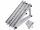 Solar panel holder set of 2 adjustable aluminum 41"/104 cm solar panel holder bracket