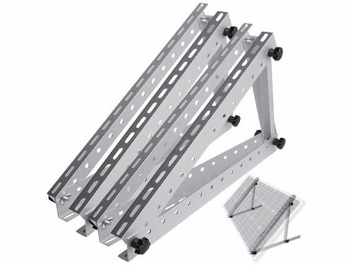 Solar panel holder set of 2 adjustable aluminum 41"/104 cm solar panel holder bracket