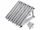 Solar panel holder set of 4 adjustable aluminum 41"/104 cm solar panel holder bracket