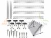 Solar panel holder set of 6 adjustable aluminum 41"/104 cm solar panel holder bracket set