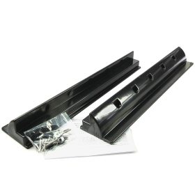 Napelem tartó műanyag sín 55 cm fekete - lakókocsi, lakóautó, hajó tetejére rögzítéshez